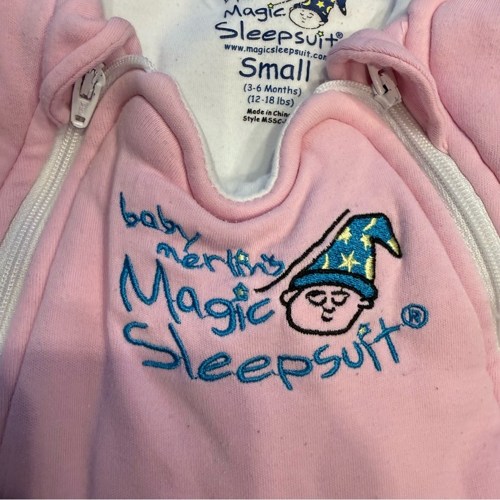 Baby Merlin’s Magic Sleepsuit Pink Sleep Sack flaw - Picture 5 of 9